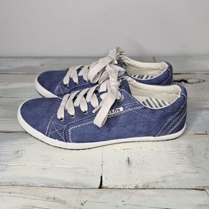 Taos | Star Sneaker Denim Blue Washed Canvas